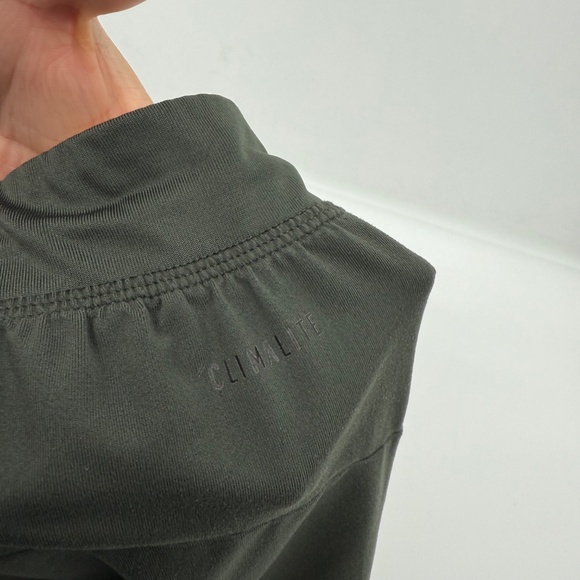 Adidas Shorts Men Medium Green Orange Climalite Basketball Running Activewear - Picture 5 of 12